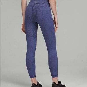 Lululemon Wunder Train High-Rise Tight 25"  Thread dye night sea black